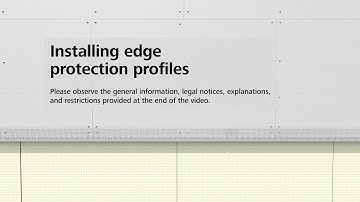 StoVentec R rainscreen cladding facade - Installing edge protection profiles