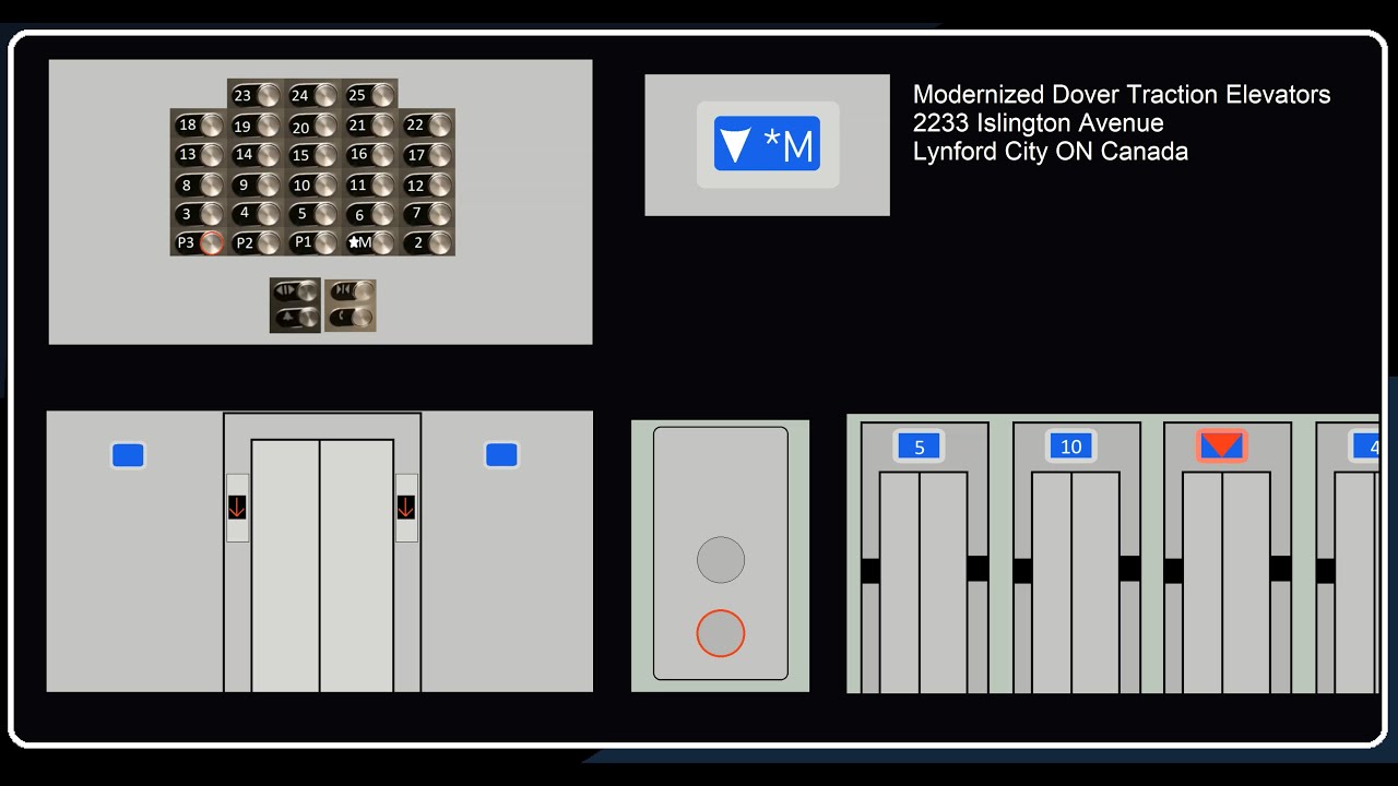 Animated: Modernized Dover Traction Elevators, 2233 Islington Ave ...