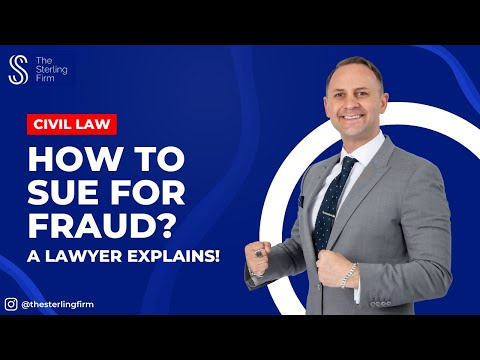 How To Sue For Fraud? A Lawyer Explains! #fraud #lawsuit #civillaw