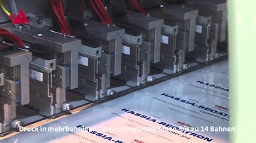 Allen Coding Multi Kopf Thermotrannsferdrucker TP 4100 im Einsatz auf der Fachpack 2013