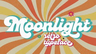 Moonlight   Groovy Disco Typeface Font Free Download