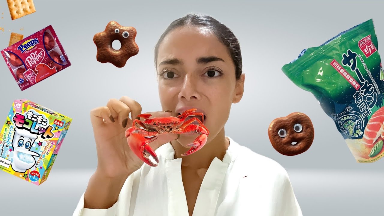 اكلت سلطعون عايش😭