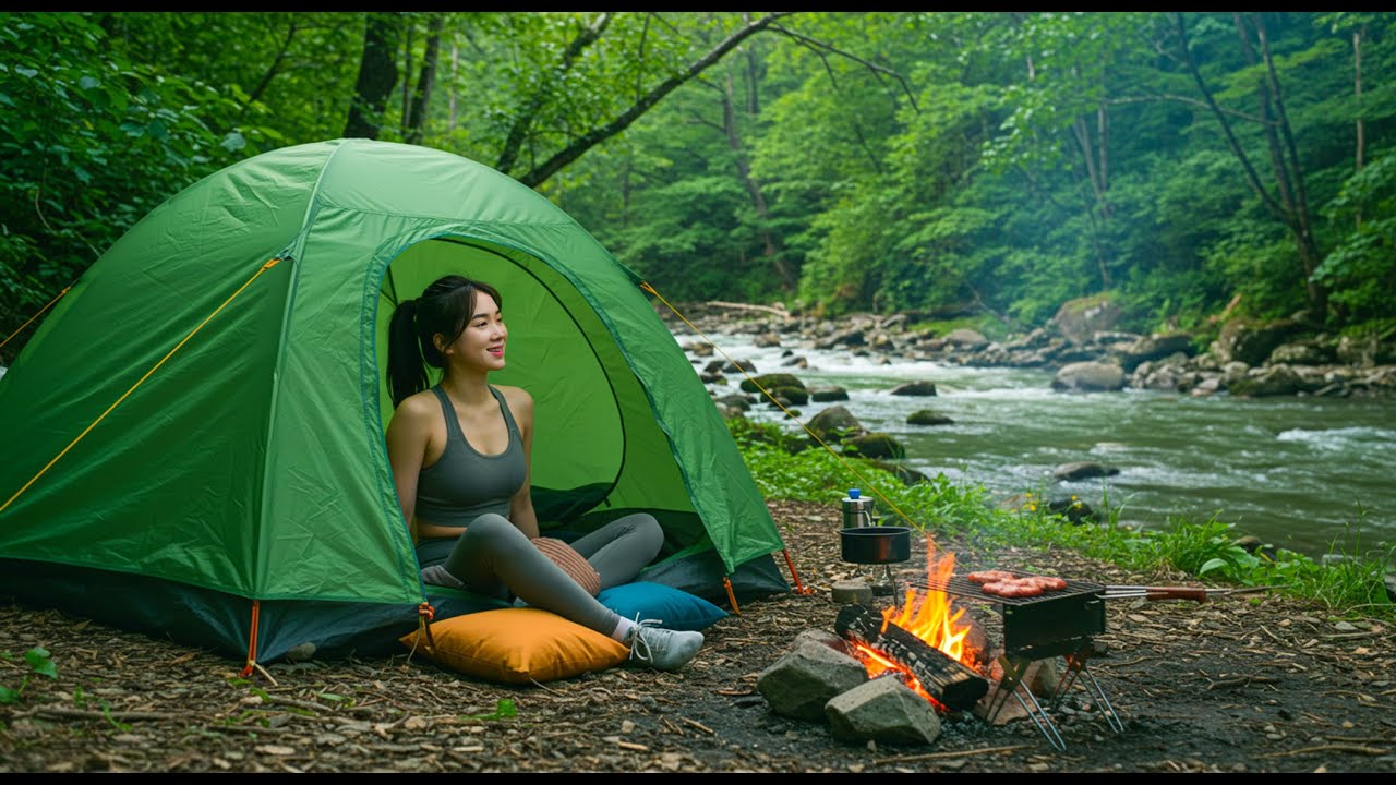Solo Survival Camping in Forest - 24 Hours alone in the Woods - YouTube