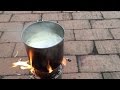 ソロストーブ（solo stove）でラーメン
