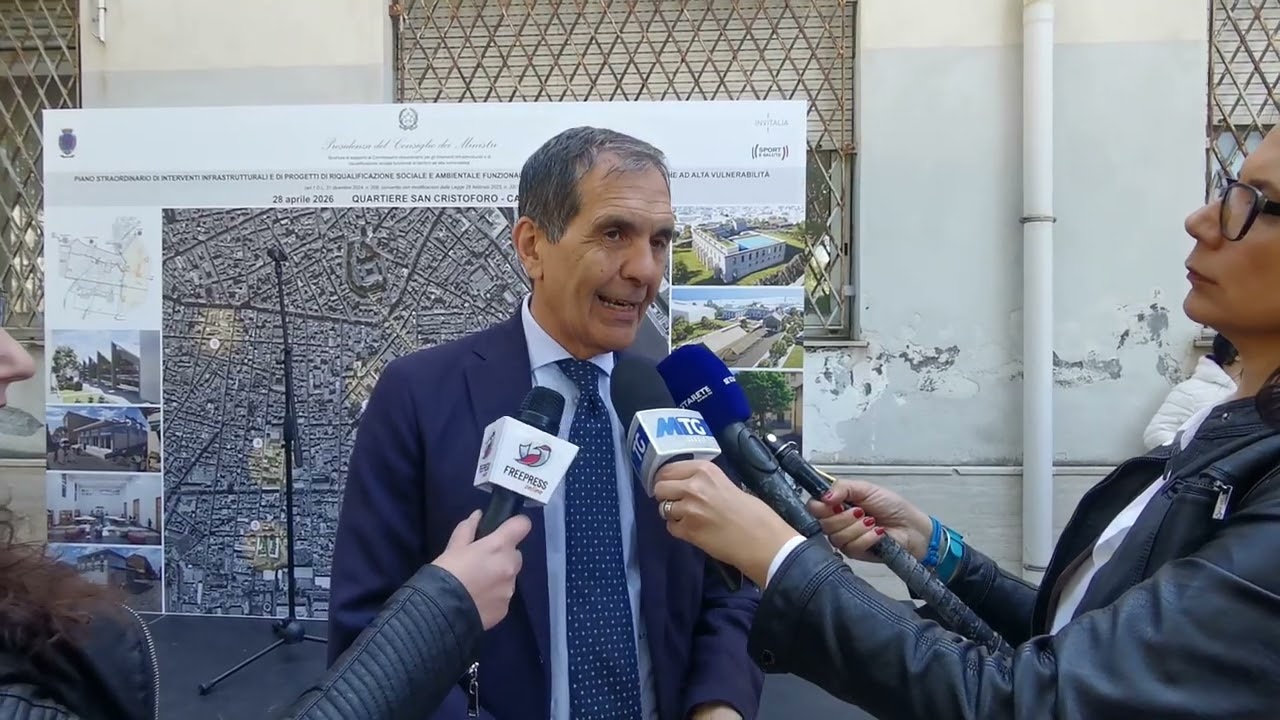 San Cristoforo, avviata riqualificazione. Intervista al Sindaco Enrico Trantino