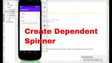 Spinner in android | Create Dependent Spinner android studio part1