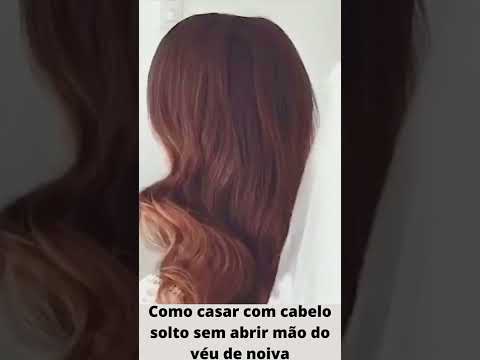 Vídeo: Você pode usar véu com o cabelo solto?