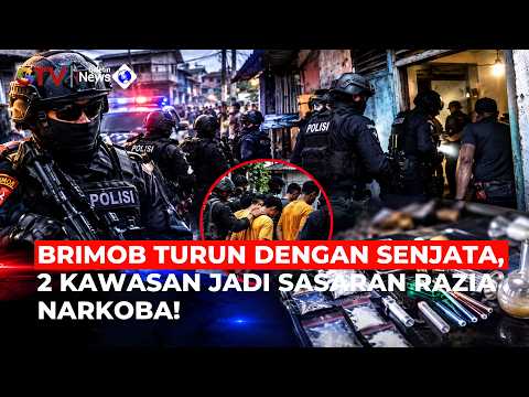 Pasukan Brimob Bersenjata Diterjunkan, Kampung Ambon dan Boncos Jadi Sasaran Operasi Narkoba!