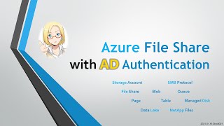 Azure Learning #010 Azure File Shares with AD Authentication | Azure Storage #002