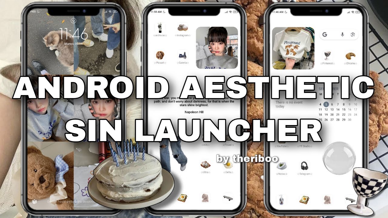 🍪🍶 Android aesthetic SIN LAUNCHER [personalización] | @theriboo 🧋🥐🍽️ ...
