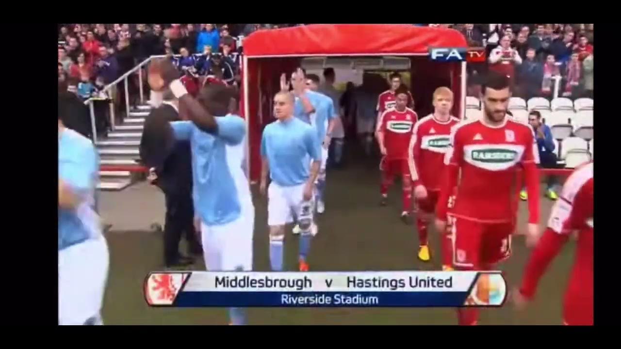 Middlesbrough Fc (4) vs (1) hastings United 05/01/13 highlights YouTube