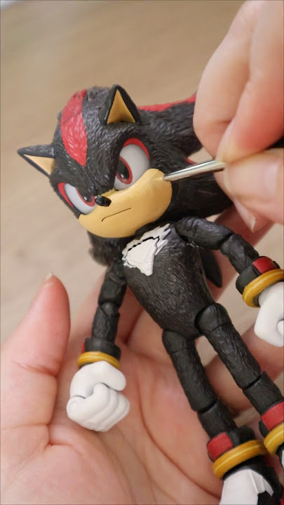 Let's improve this Shadow the Hedgehog figure 💥 #shorts #shadow #merchandise #actionfigures #fyp