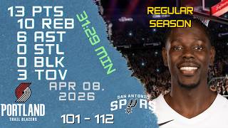 Jrue Holiday Player Full High Lowlights vs SPURS 08 04 2026 NBA REGULAR SEASON Game