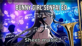 Fukashigi no Carte | Bunny Girl Senpai ED (Trombone Cover + Sheet Music)