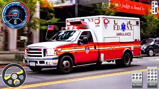 City Ambulance Driving Simulator 3D - Rescue VAN Drive Game 2024 | Android Gameplay screenshot 3