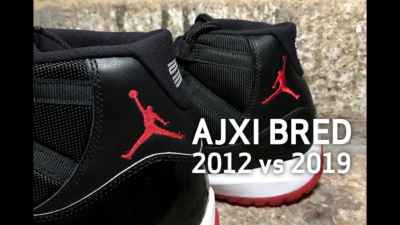 Air Jordan XI Bred - 2012 vs 2019