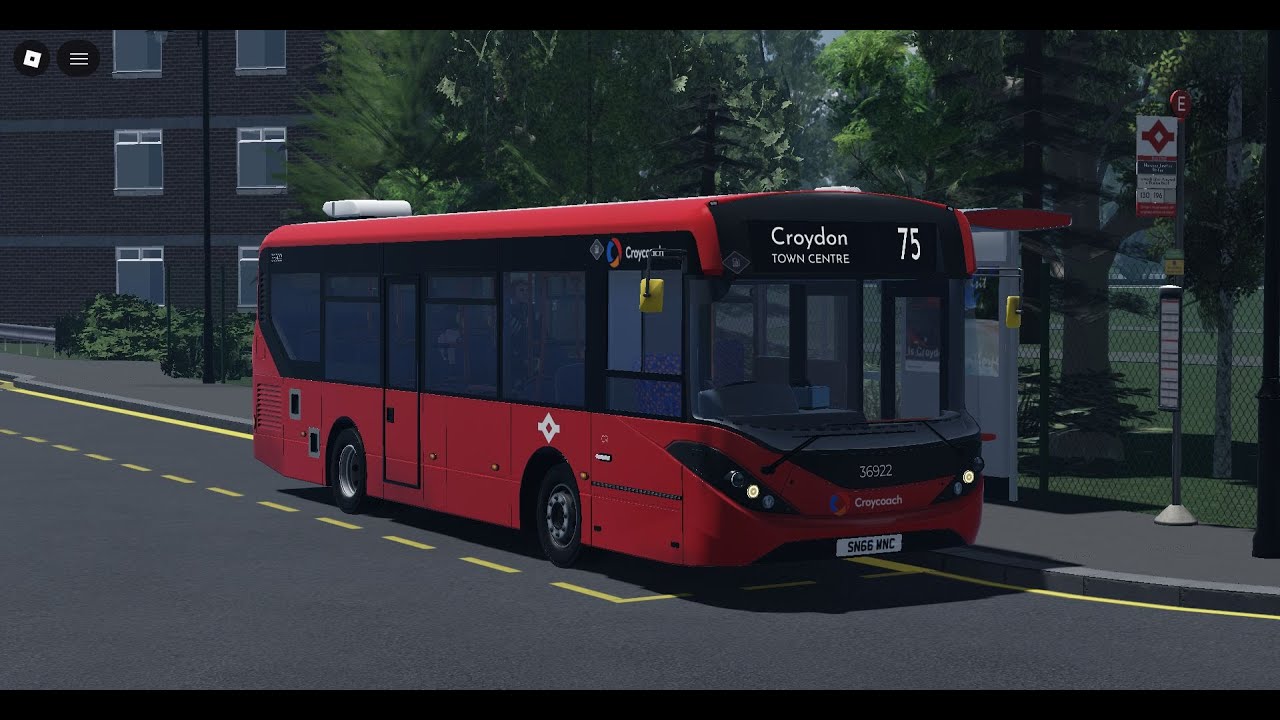 [Thanks for acc!][Roblox Gameplay Ep1211] Croydon Route 75 (To Croydon Town Centre) (36631 SN66 WNC)