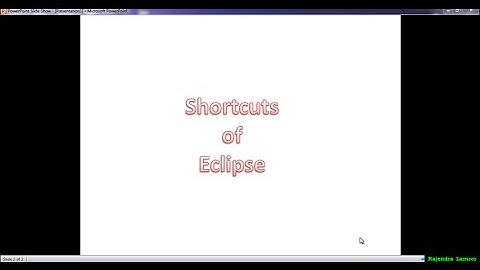 Useful Keyboard Shortcuts for Eclipse