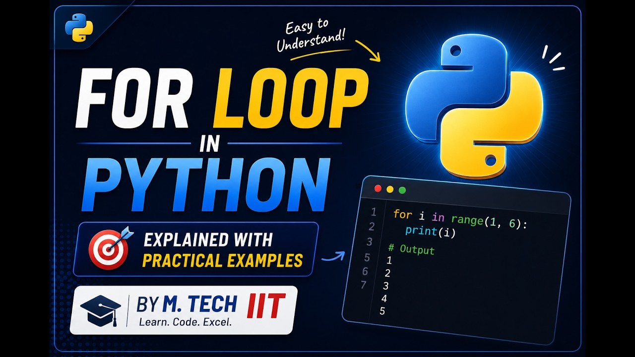 Python For Loop Full Tutorial | Beginner to Advanced Examples ...