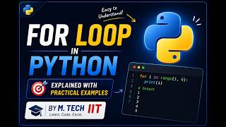 Python For Loop Full Tutorial | Beginner to Advanced Examples | Computer Science | Hindi | English