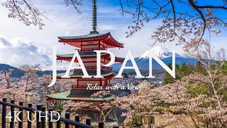 Japan 4k - Relaxing Drone Footage and Piano Music