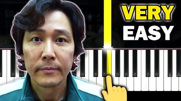 SQUID GAME - Waking Up Song - VERY EASY Piano tutorial