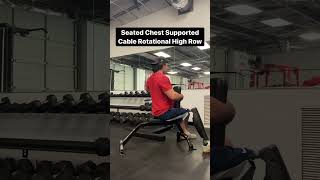 Seated Chest Supported SA Cable Rotational High Row