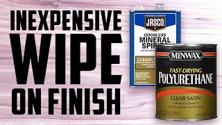 How to Make Inexpensive Wiping Wood Finish  See updates in description below.