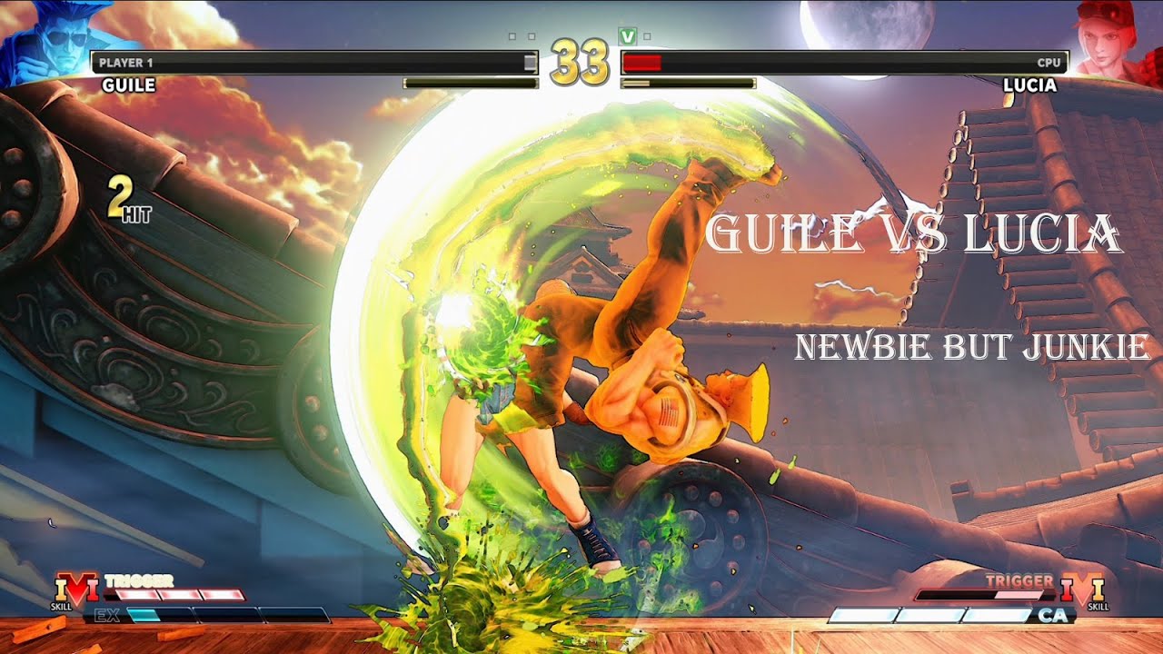 Guile VS Lucia（Hardst AI）——Street Fighter V
