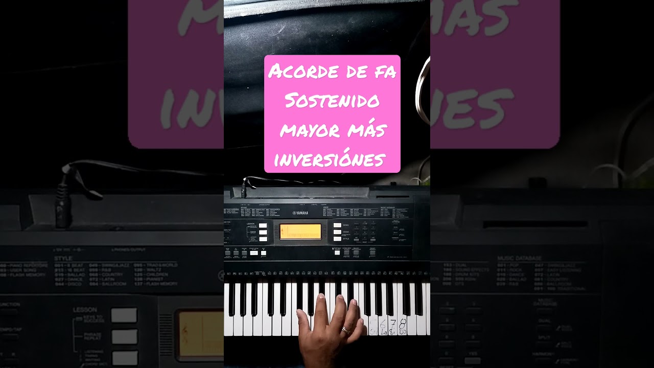 F # Major Piano - Acorde de Fa Sostenido Mayor más Inversiónes - YouTube