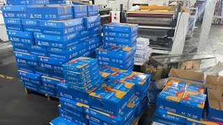 Small Scale SCA4 2 Roll Automatic A4 Reams Cutting And Packing Line 3Reams/Min Easy For Begineer