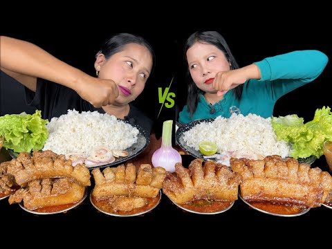 REAL EATING CHALLENGE 😱😱😱TEAM GREEN VS TEAM BLACK🔥🔥🔥