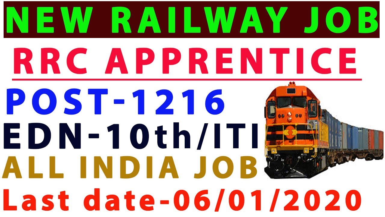 Railway Jobs 2019 ! East Coast Railway 1,216 Apprentice Vacancy ! 8th,10th,ITI Pass can Apply online