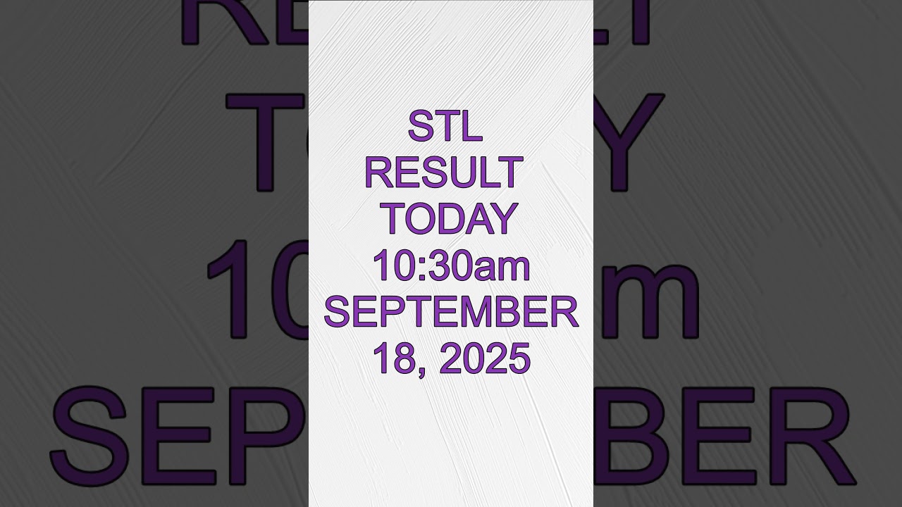 8PM Stl Result Today September 18, 2025 