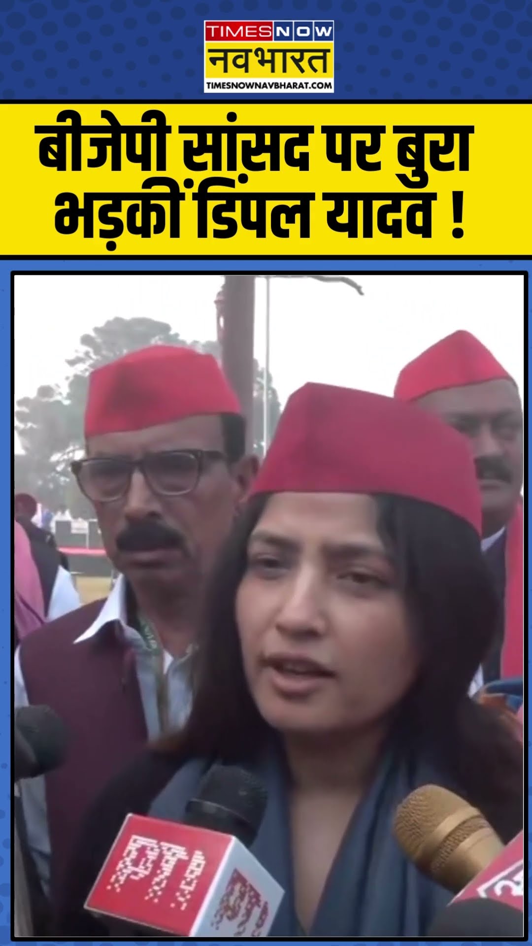 BJP सांसद पर बुरा भड़कीं Dimple Yadav ! | #shorts