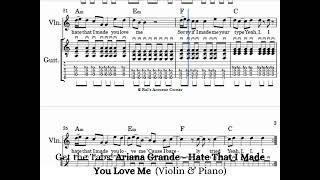 Ariana Grande - Hate That I Made You Love Me (Violin & Guitar) Music