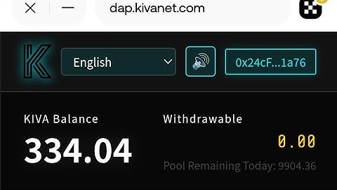 Hoe koppel je een uitbetalingsadres op de KIVA Network-website? // KIVA Mining & Airdrop-uitbetaling