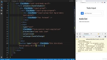 Creating Simple Todo App in ReactJs - Input Component - Part 6