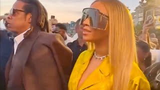 Beyoncé and Jay-Z at the Louis Vuitton Menswear SS2024 Fashion Show