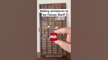 ADDING FALLOUT MINIATURES TO MY PRINTER TRAY SHELF!