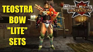 Monster Hunter Generations Teostra Bow Lite Mixed Armor Sets
