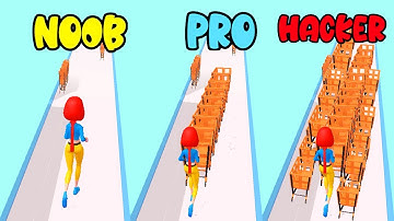 NOOB vs PRO vs HACKER in Cart Pusher!
