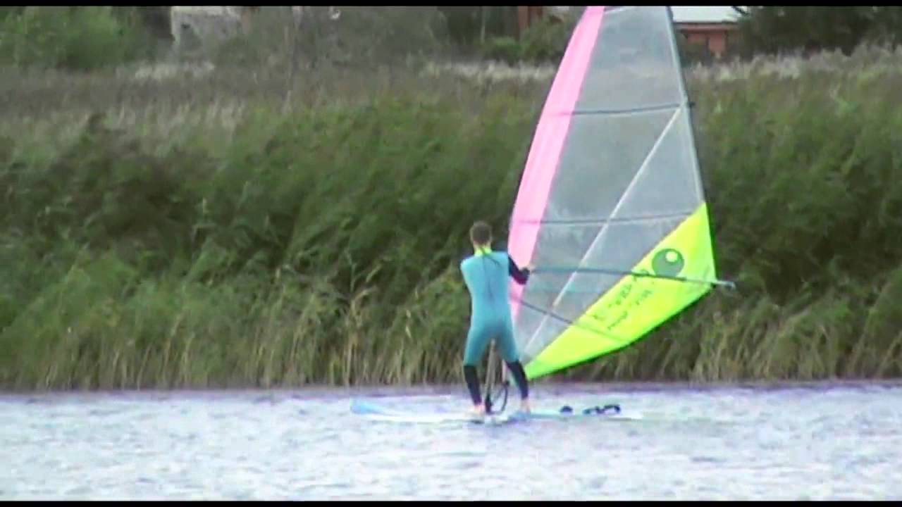 Windsurfing Upwind Beginner YouTube