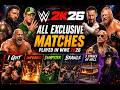 All Exclusive matches of WWE 2k26 | Inferno, I Quit, Dumpster,3 Stages of Hell, Brawls | Need Gaming
