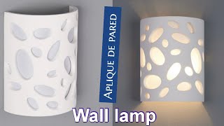Como hacer aplique de pared con tubo PVC como hacer lámpara de pared con tubo PVC