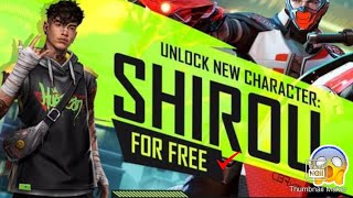 HOW TO GET SHIROU CHARACTER FOR FREE IN FREE FIRE 🤔 🔥🔥🔥