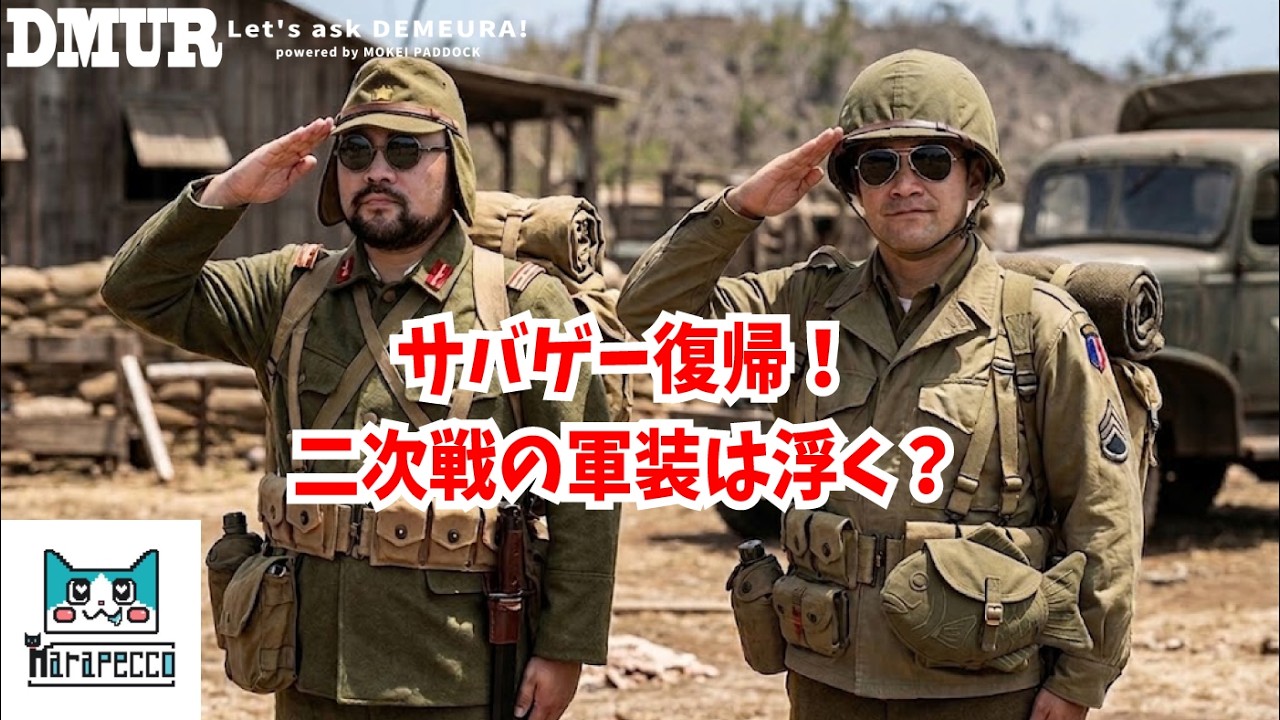 サバゲー復帰！二次戦の軍装は浮く？【でめうらに聞きたい！】#モケイ 