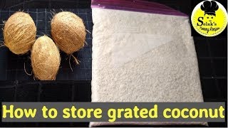 Fridge Tips - 1 ||தேங்காய் துருவல் சேமிப்பது எப்படி || How to store Grated Coconut in fridge