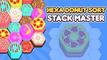 Hexa Donut Sort Stack Master Game Android Gameplay