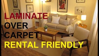 Laminate Over Carpet Rental Friendly